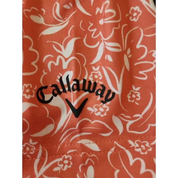 Callaway Golf Opti-Dri  Men's Polo Shirt Large Coral Chic NWT - Picture 8 of 12